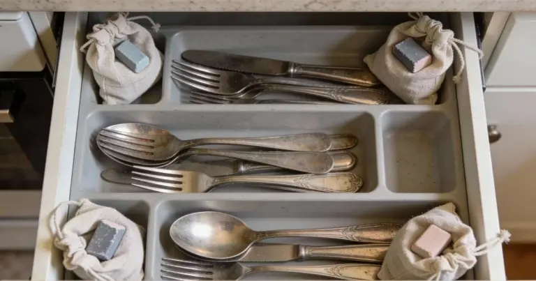 Cómo una tiza común previene el óxido en tus cubiertos y muebles