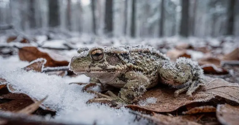 El sapo que se congela como un "palo de helado" en invierno y revive en primavera