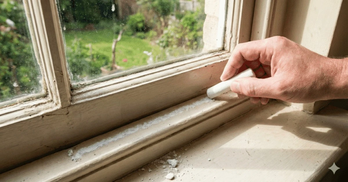 El truco del gis blanco: el secreto de muchas casas para alejar las hormigas