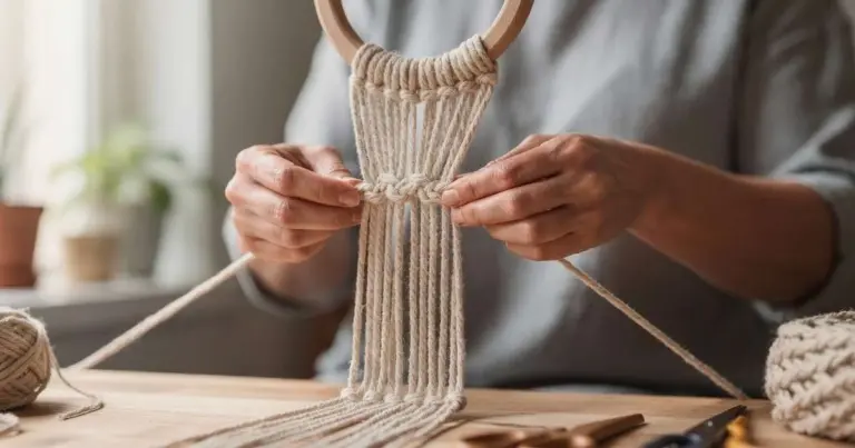 Este nudo de macramé que parece complicado transforma cualquier macetero