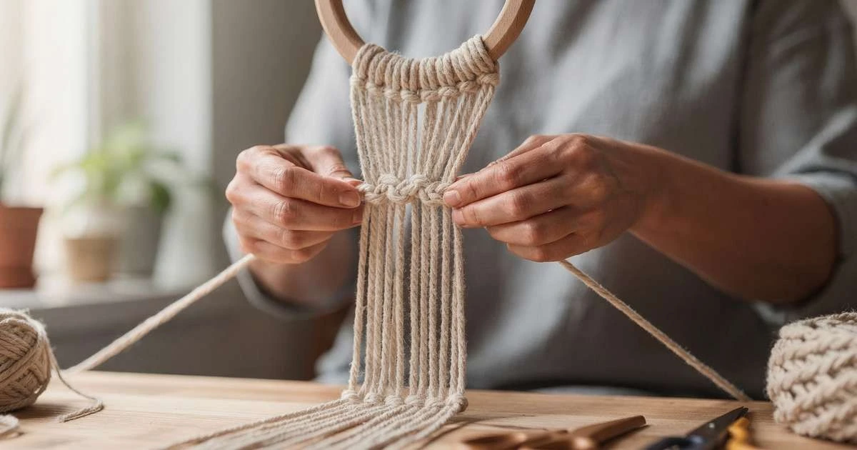 Este nudo de macramé que parece complicado transforma cualquier macetero