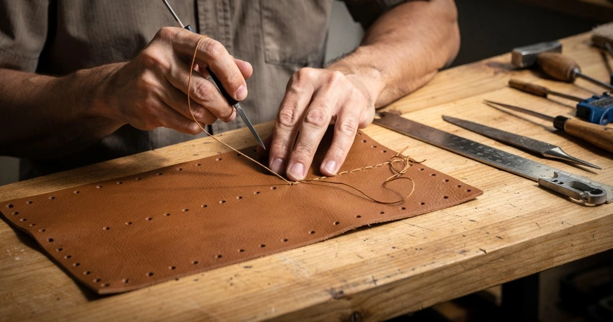 Cinco trucos para coser cuero a mano sin romper la aguja