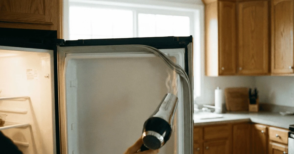 El secador de pelo que repara la goma de tu nevera en minutos