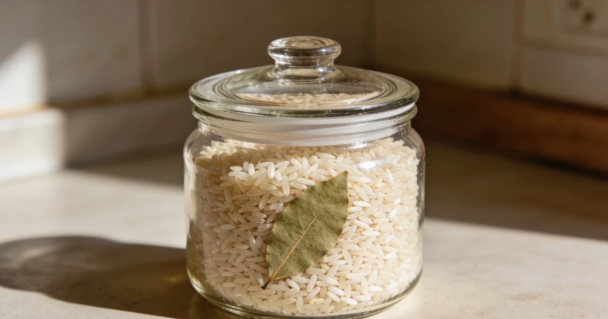 El secreto ancestral: por qué tu abuela ponía una hoja de laurel en el bote de arroz