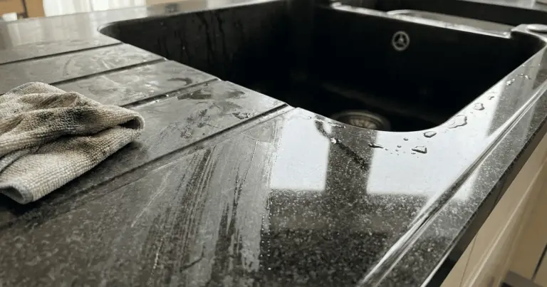 El truco del alcohol: devuelve el brillo de fábrica a tu fregadero de granito opaco en minutos