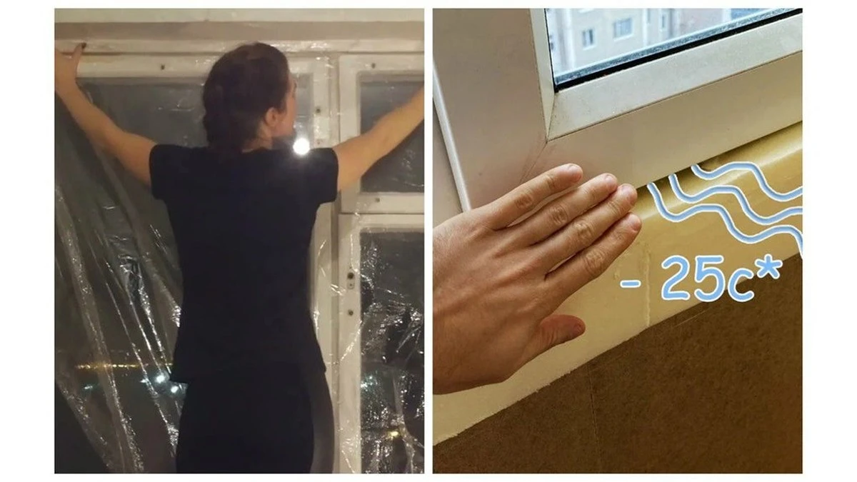 El truco del vecino: cinta de pintor en el marco de la ventana para un hogar tan cálido que andarás descalzo