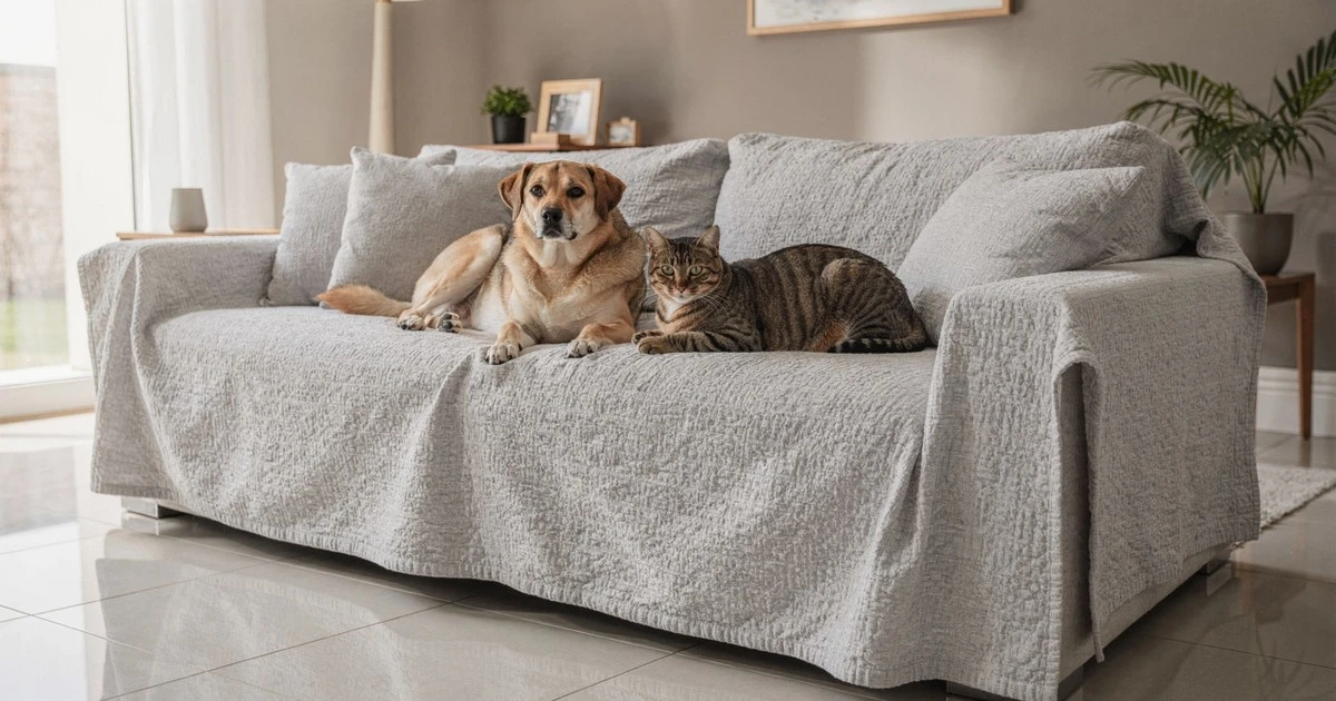 La manta de sofá que repele pelos de mascota y no deja pelusa