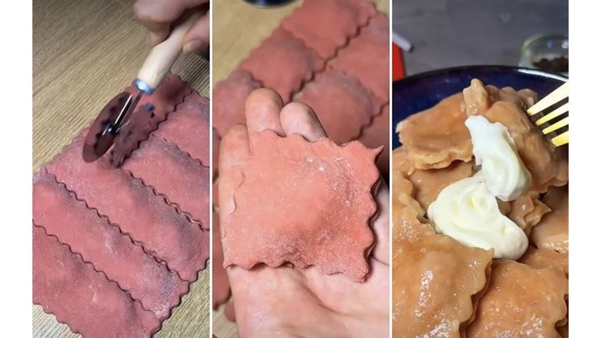 Raviolis con efecto sorpresa: rosados y deliciosos, ¡tus invitados no creerán lo fácil que son