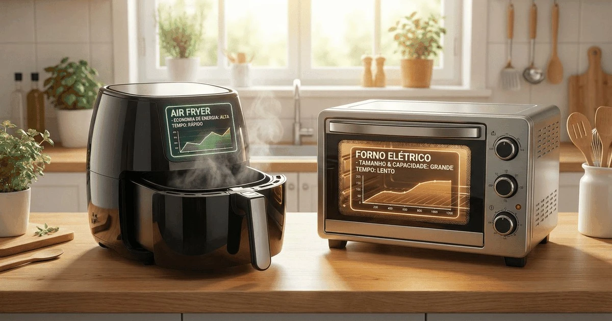 Air fryer vs. horno eléctrico: ¿Cuál impacta más tu factura de luz?