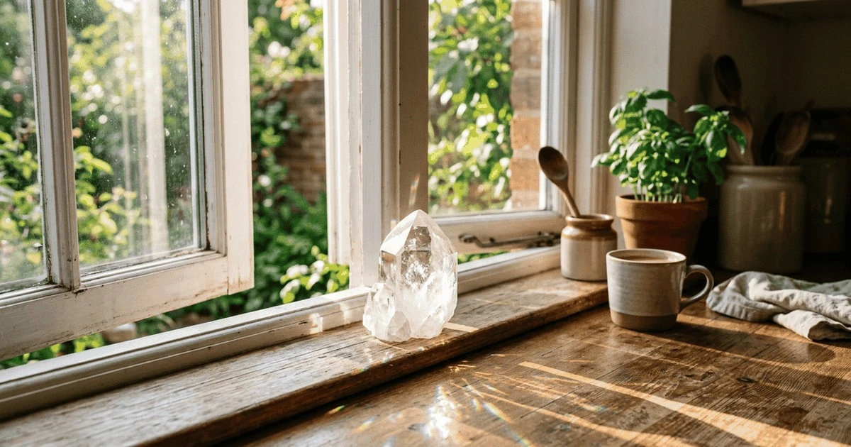 Coloca cuarzo transparente en la ventana de tu cocina y descubre por qué los chefs lo recomiendan