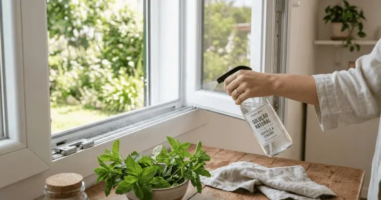 El secreto de las ventanas impecables: Por qué poner una ramita de menta en el rincón