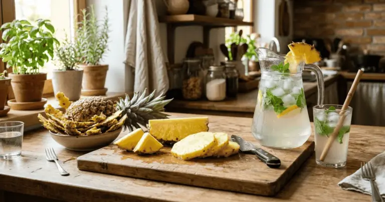 La cáscara de piña fermentada: el secreto para una digestión ligera tras el almuerzo