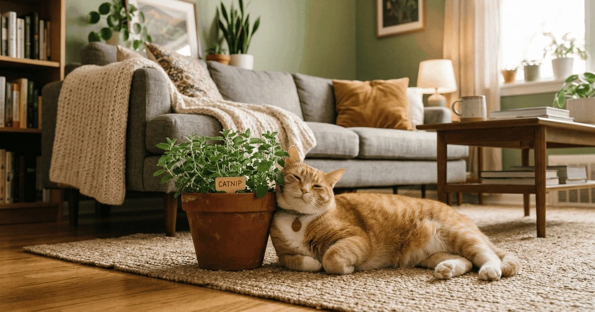 Por qué los dueños de gatos tranquilos no compran juguetes, sino una maceta de esta planta: relaja a tu felino y salva tus muebles